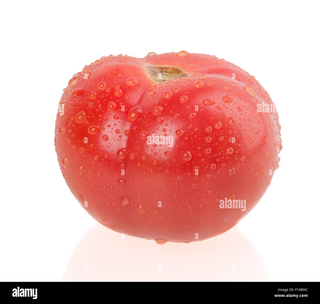 Tomaten auf dem weißen Hintergrund isoliert Stockfoto