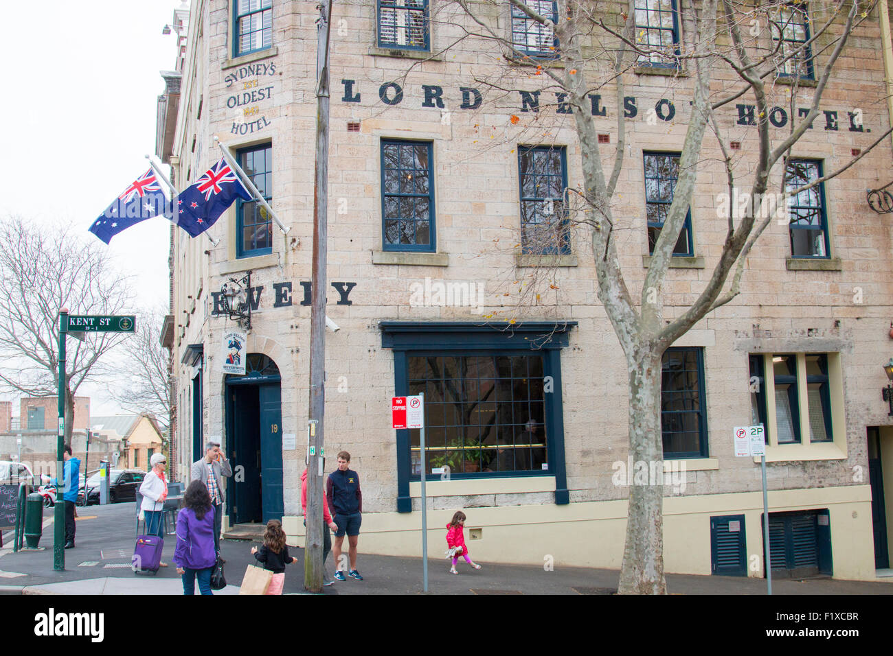 Lord Nelson Public House in The Rocks Gegend von Sydney, bezeichnet oft ein älteste Hotel in Sydney, Australien Stockfoto