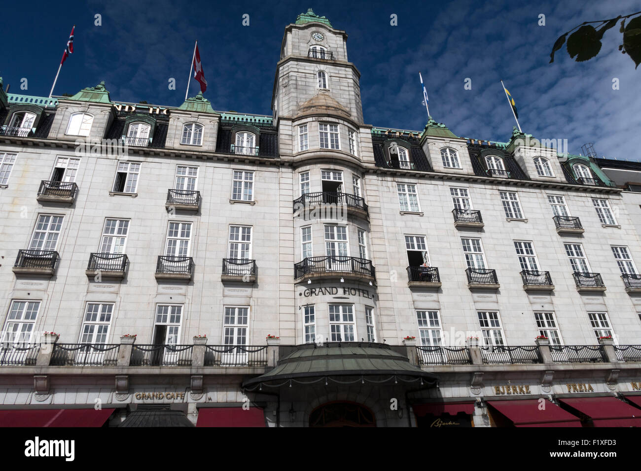 Grand Hotel in Oslo, Norwegen Stockfoto