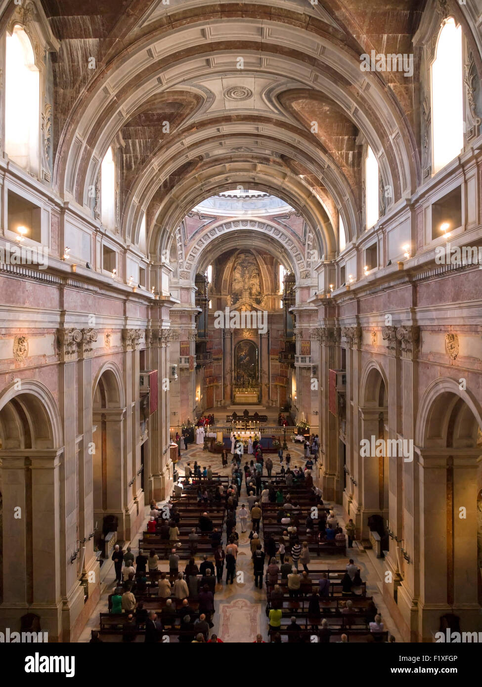 Palast von Mafra oder königlichen Mafra Kloster, Mafra, Portugal, Europa Stockfoto