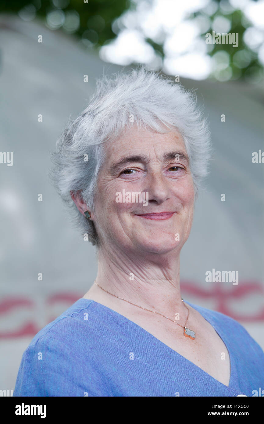 Valerie Gillies, die erste Frau Makar (Poet Laureate) von Edinburgh, Edinburgh International Book Festival 2015. Edinburgh, Schottland. 20. August 2015 Stockfoto