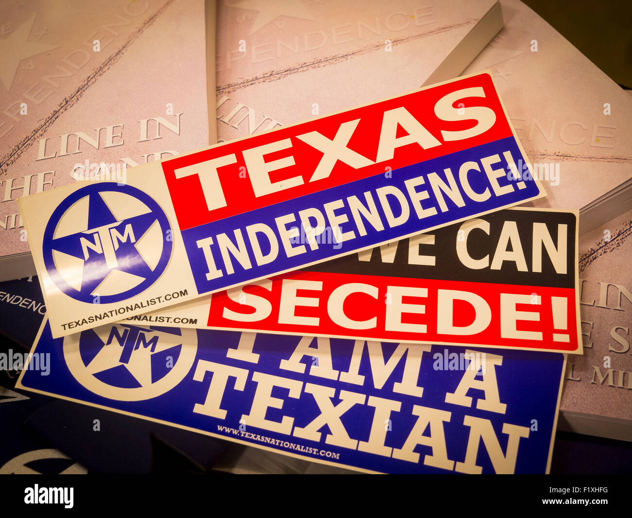 Excede aus den USA ist ein Recht, Texas, wenn es der Union beigetreten. Die Houston Nationalst Bewegung kämpft es auf das Ballett zu erhalten und lassen Sie Wähler entscheiden. Stockfoto