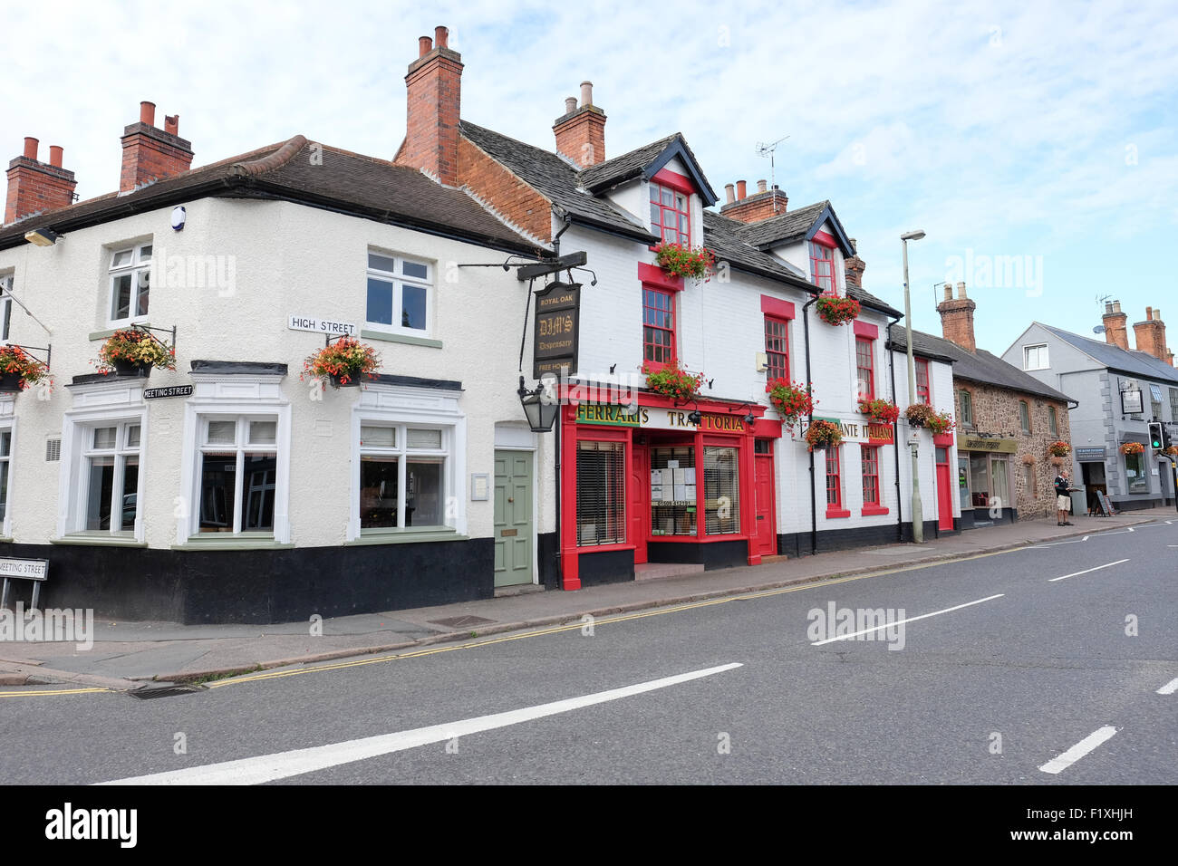 Gesamtansicht der Quorn leicestershire Stockfoto