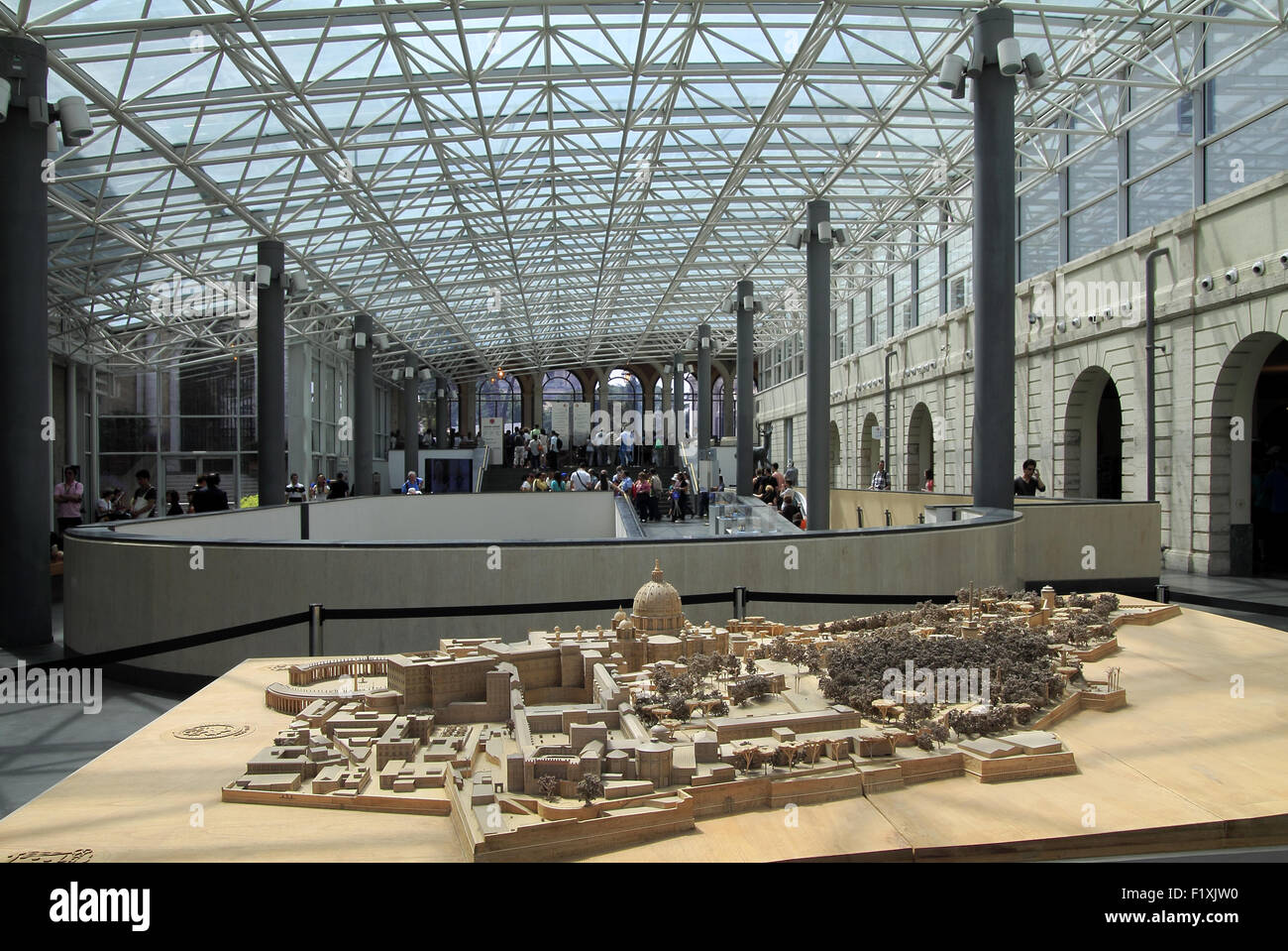 Vatikanstadt, Vatikanischen Museen. Die Lobby. Rom, Italien. Stockfoto