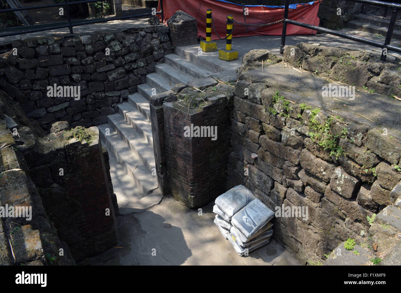 Die Zelle, in der José Rizal einen Teil seiner Zeit in Fort Santiago, Manila verbrachte. Hier wurde er vor seinem Prozess inhaftiert. Stockfoto