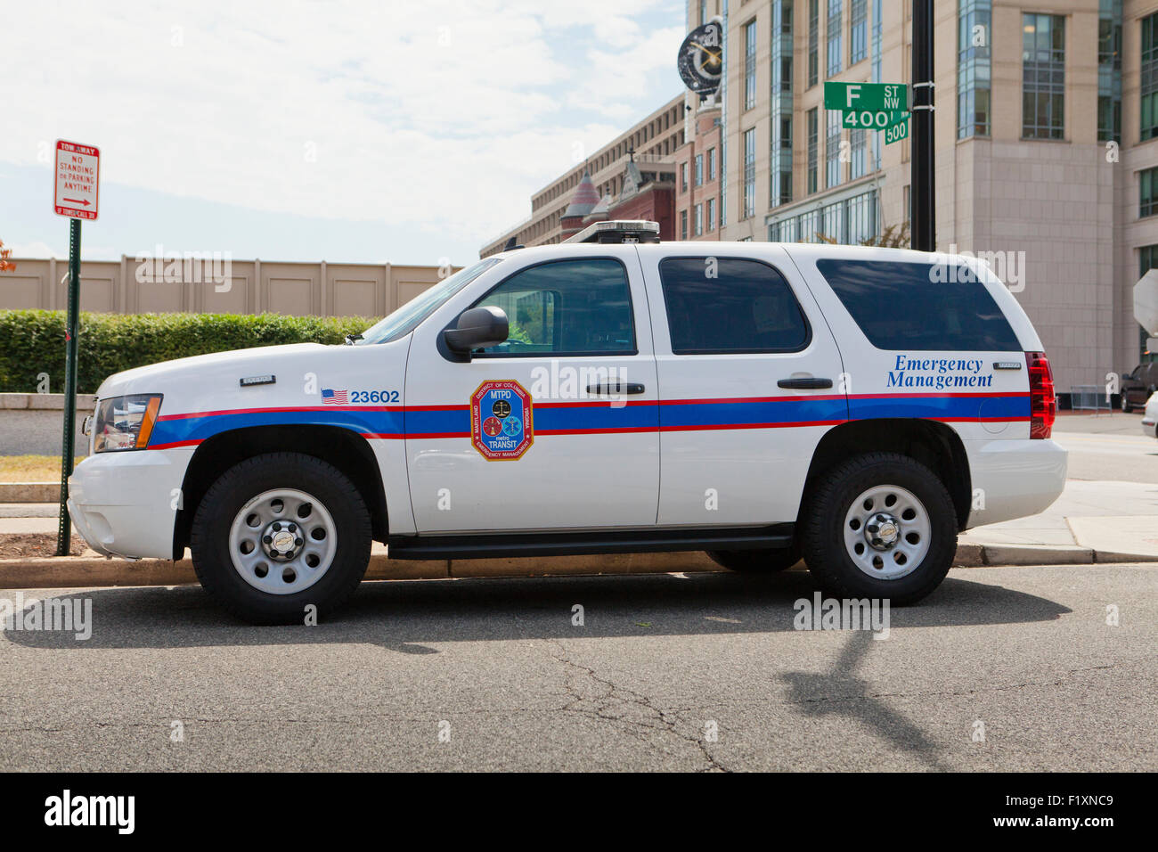 Metro Transit Police Emergency Management Fahrzeug - Washington, DC USA Stockfoto