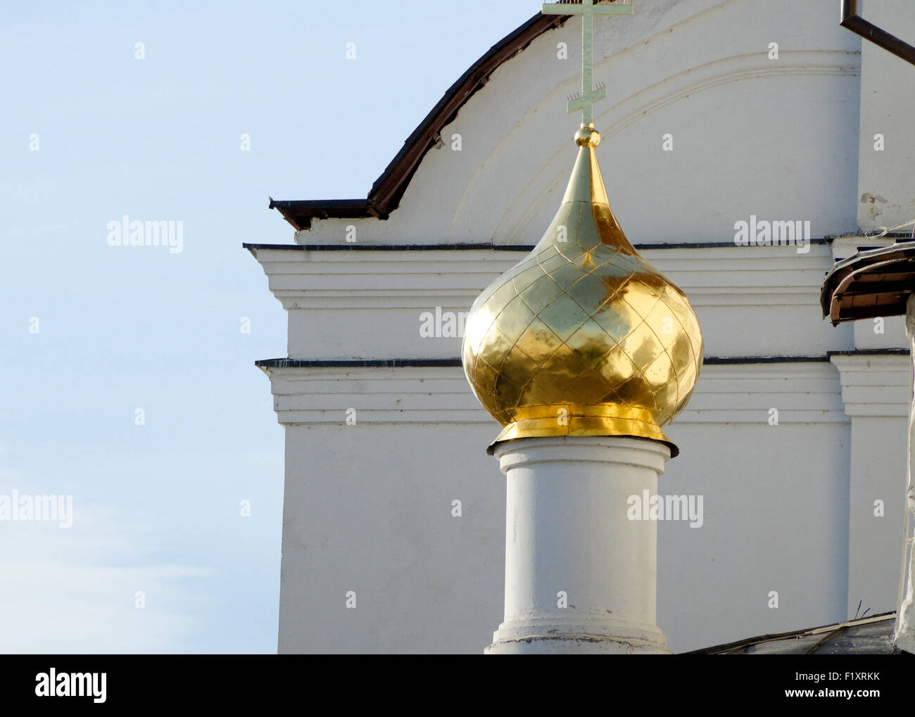 St Nicholas Kazan Russisch-orthodoxe Kathedrale Zwiebel Kuppel golden Stockfoto