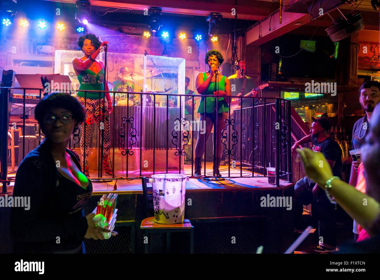 USA, Louisiana, New Orleans, French Quarter, Bourbon Street-Music-bar Stockfoto