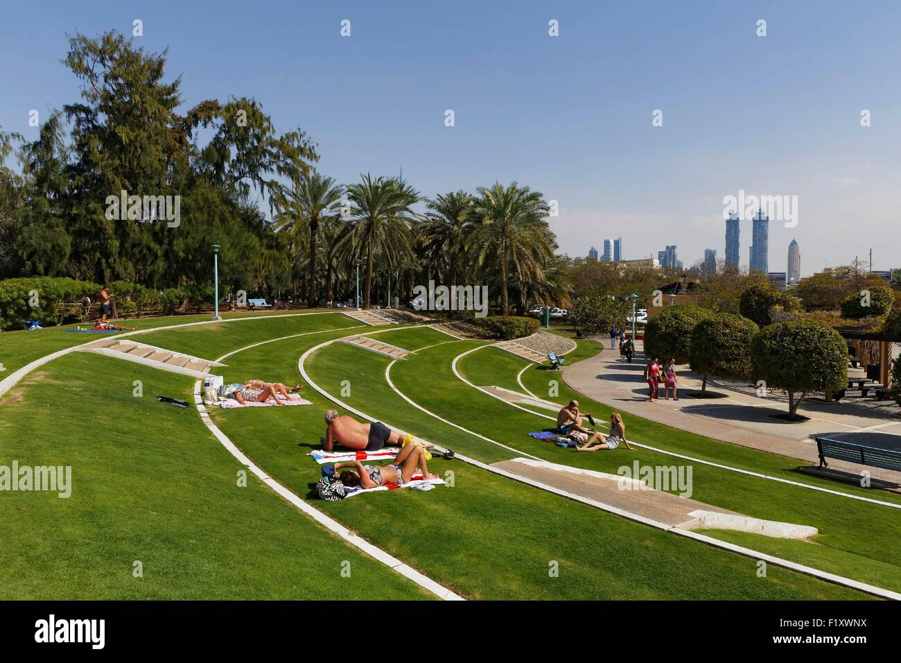 Vereinigte Arabische Emirate, Dubai, Jumeirah, Jumeirah Beach Park Stockfoto