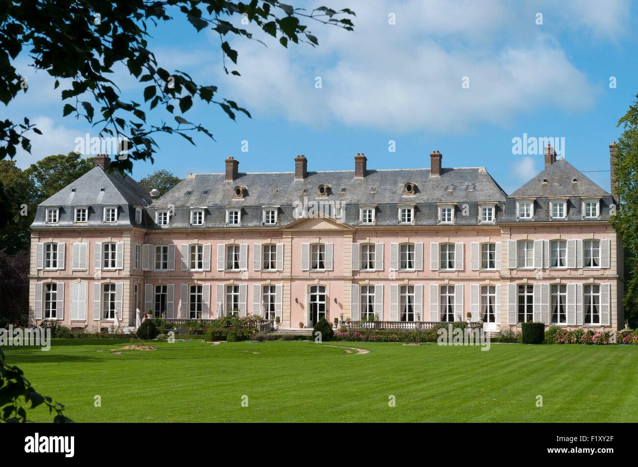 Frankreich, Seine Maritime, Pays de Caux, Sassetot le Mauconduit, Chateau de Sassetot le Frankreich, Seine Maritime, Pays de Caux, Sassetot le Mauconduit, Chateau de Sassetot le