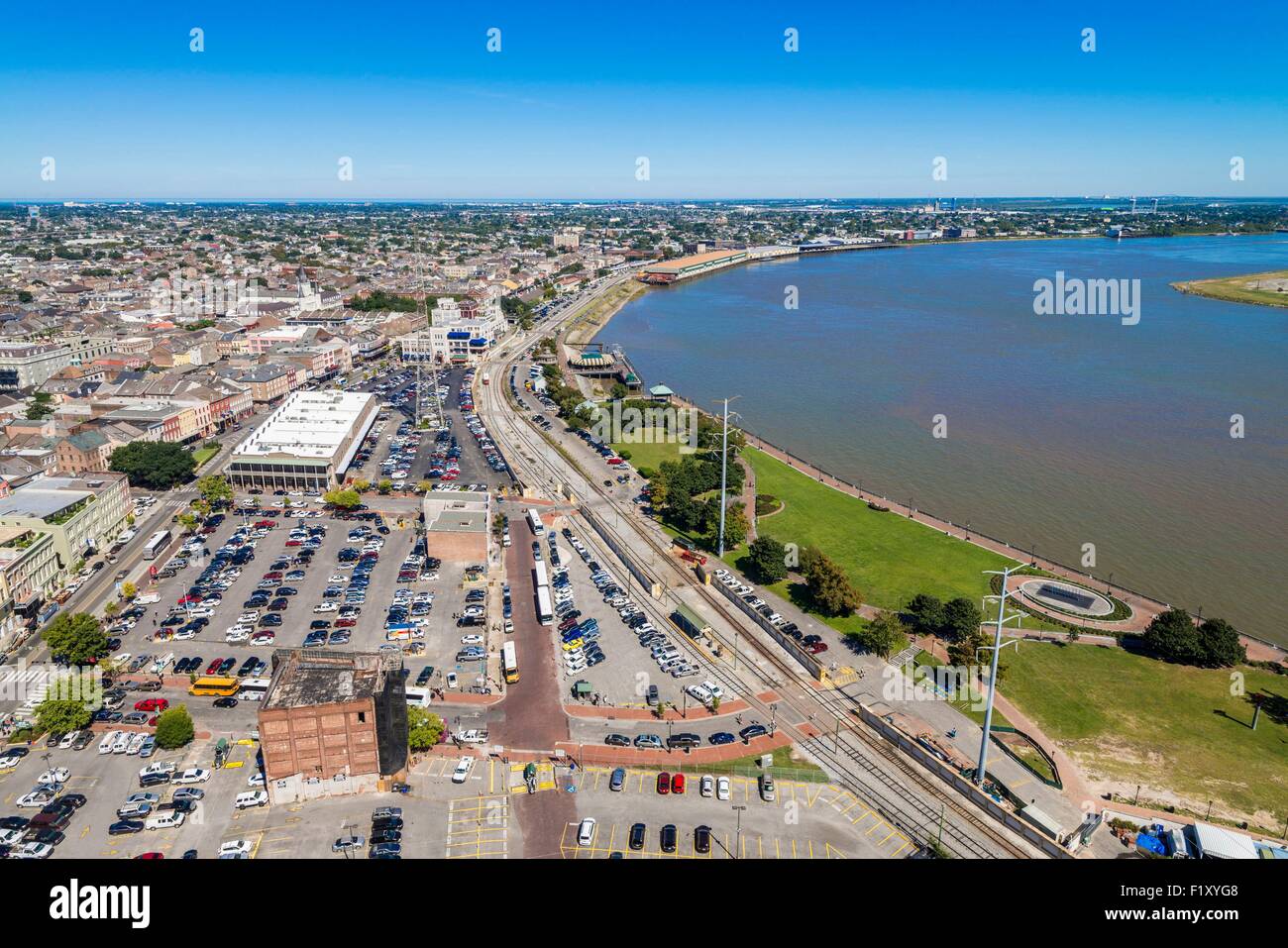 USA, Louisiana, New Orleans, den Mississippi river Stockfoto