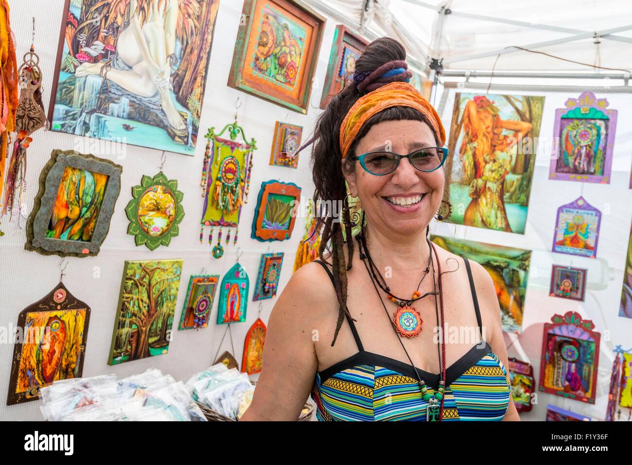 Vereinigte Staaten: Louisiana, Lafayette, Acadian und kreolische Musikfestival Stockfoto