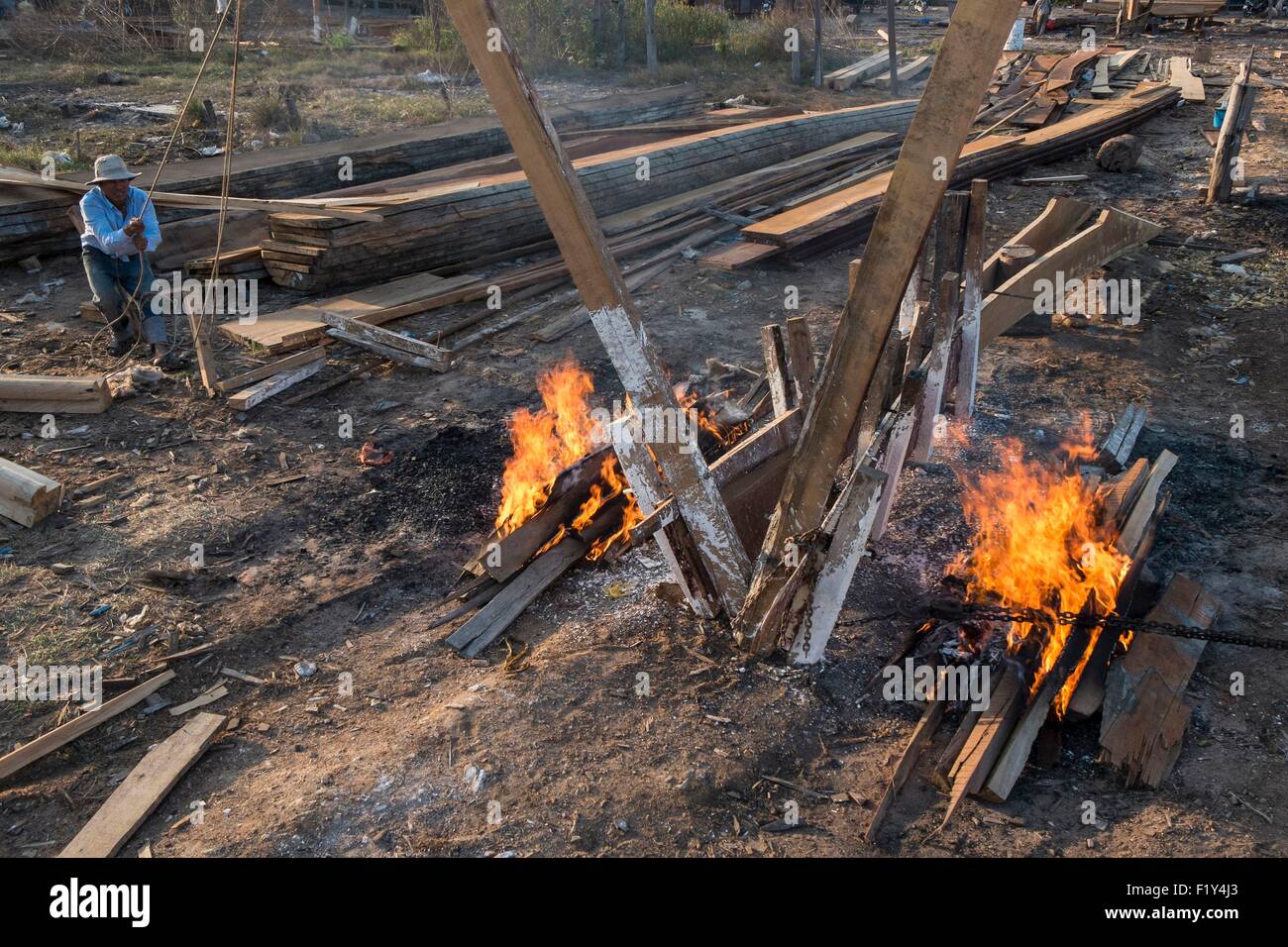 Vietnam, Ho Tram-Stadt, Provinz Ba Ria-Vung Tau, Werft Stockfoto