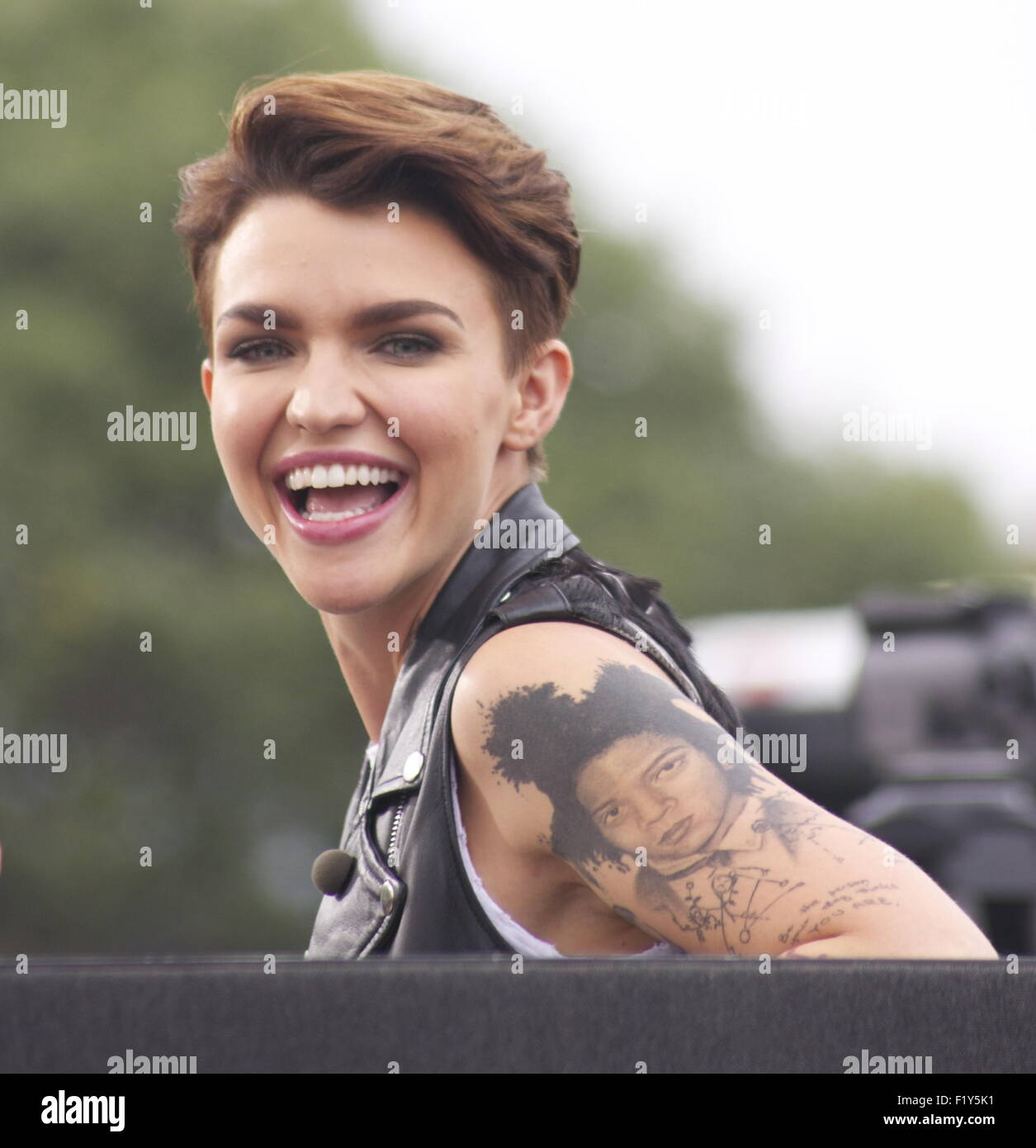 Ruby Rose erscheint auf "Extra" Featuring: Ruby Rose wo: Los Angeles, California, Vereinigte Staaten von Amerika bei: 8. Juli 2015 Stockfoto