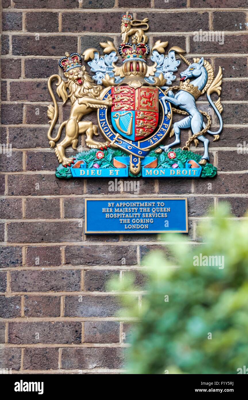 Vereinigtes Königreich, London, The Goring Hotel, eines der beiden Adressen in der Stadt akkreditieren für die königliche Familie Stockfoto