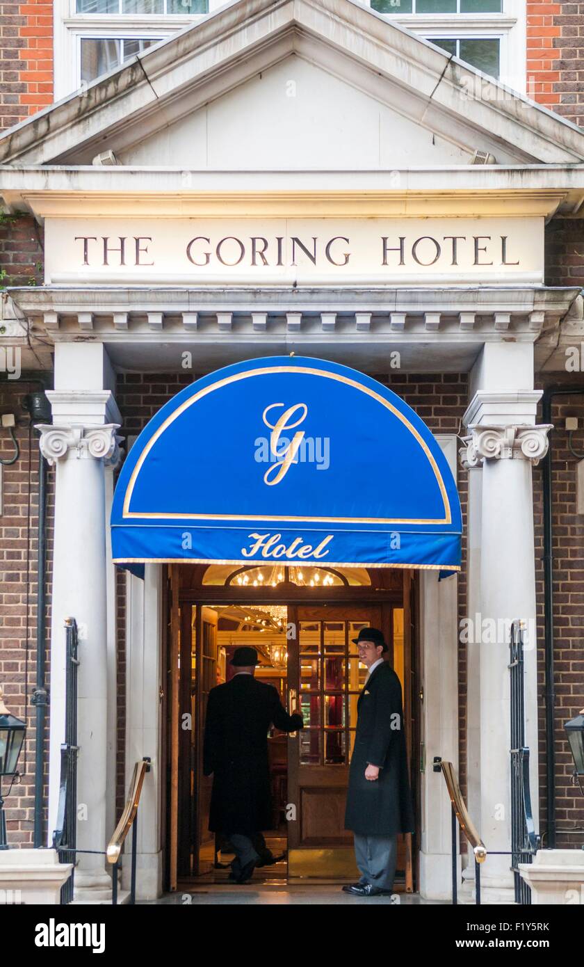 Vereinigtes Königreich, London, The Goring Hotel, eines der beiden Adressen in der Stadt akkreditieren für die königliche Familie Stockfoto