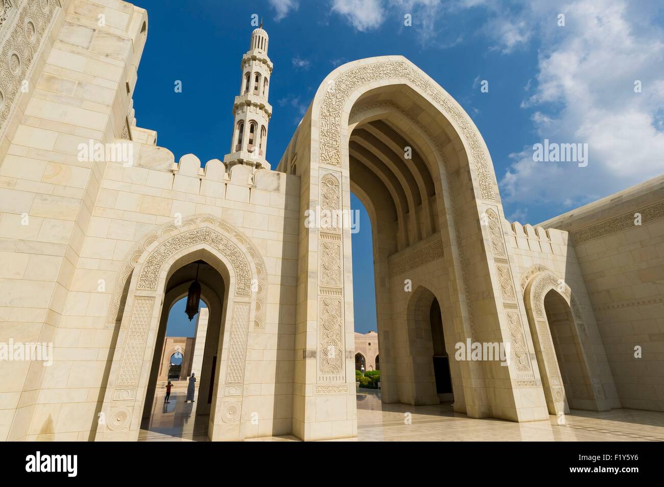 Oman, Maskat, Sultan Qaboos Grand Mosque Stockfoto