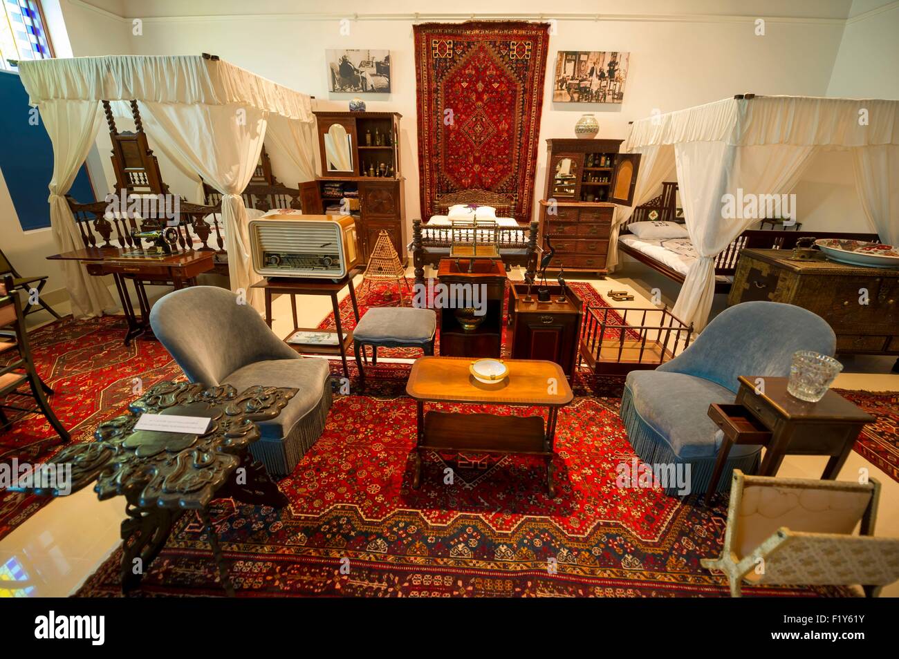 Oman, Maskat, Bait al Zubair Museum, Rekonstitution des Sultans Ferienwohnungen Stockfoto