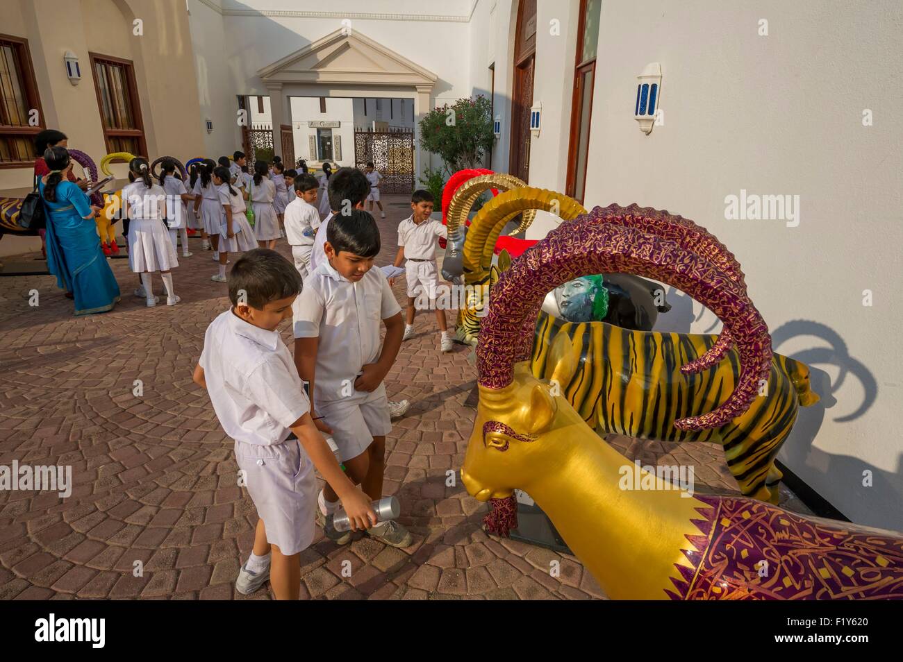 Oman, Maskat, Bait al Zubair Museum, Skulpturen Stockfoto