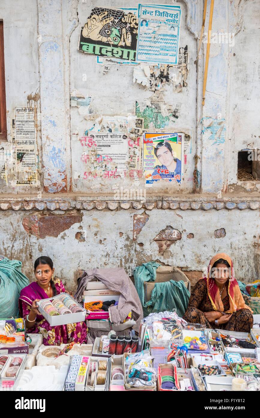 Indien, Rajasthan Zustand, Nagaur, dem Hauptmarkt Stockfoto