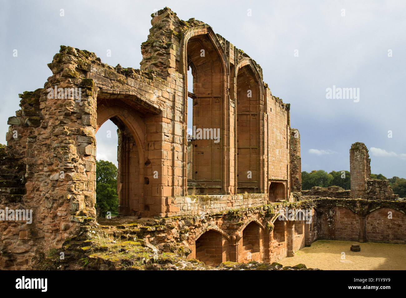 Ruine der Burg Kenilworth in Großbritannien Stockfoto