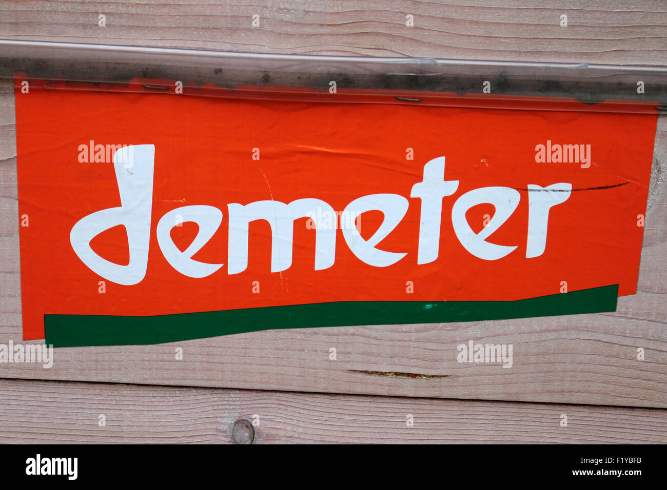 Markennamen: "Demeter", Berlin. Stockfoto