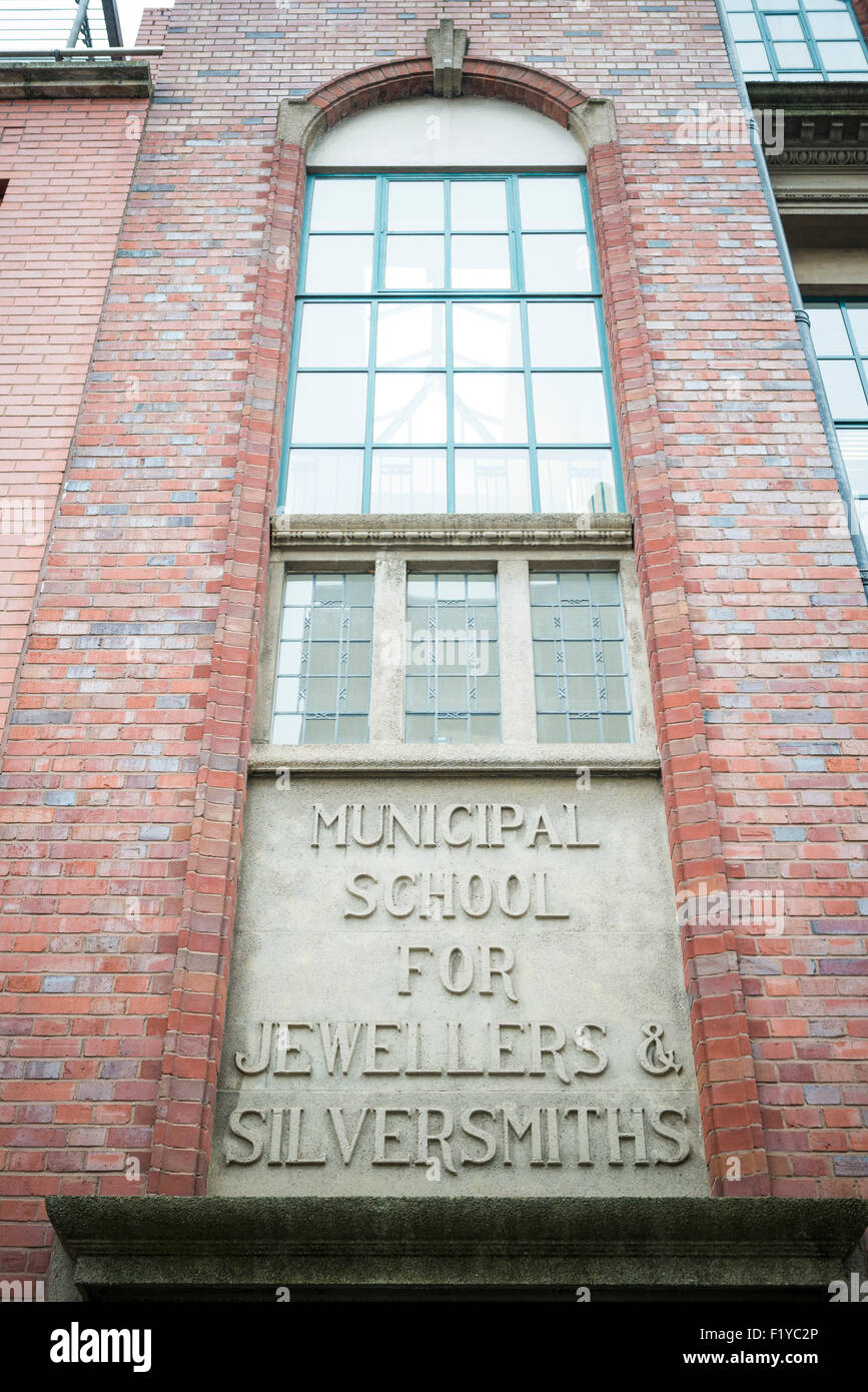 Die BCU Schule Schmuck, Jewellery Quarter, Birmingham Stockfoto