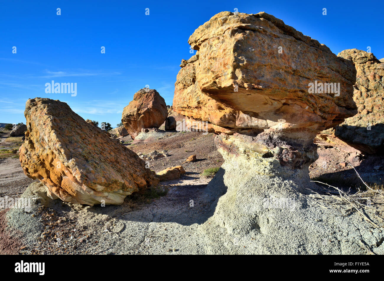 Bentonit Lehm Dünen in der Nähe von Grand Junction, Colorado Stockfoto