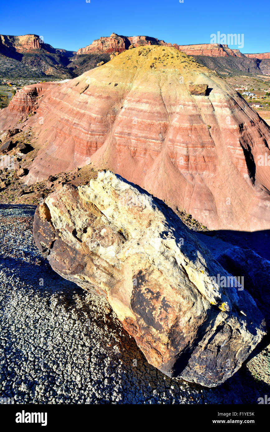 Bentonit Lehm Dünen in der Nähe von Grand Junction, Colorado Stockfoto
