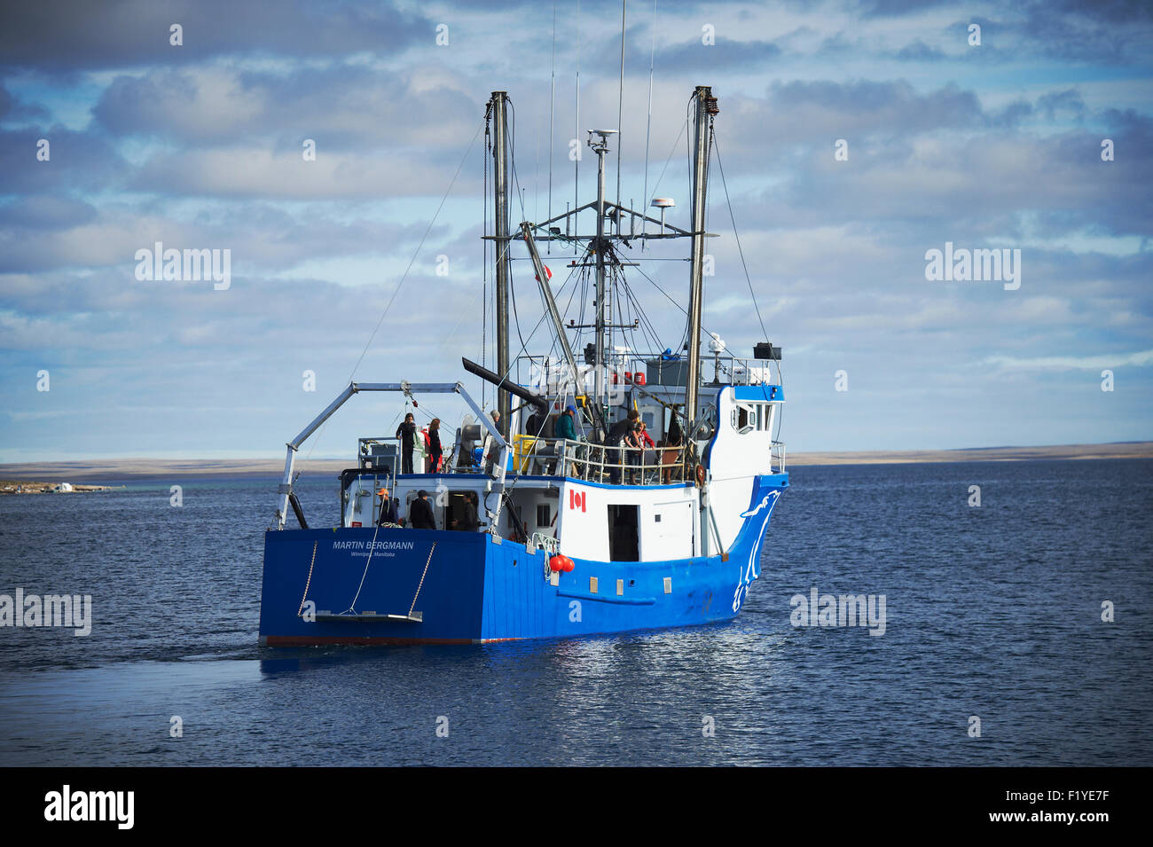 Schiff, Forschung, Nunavut, Kanada, Nordpolarmeer Stockfoto