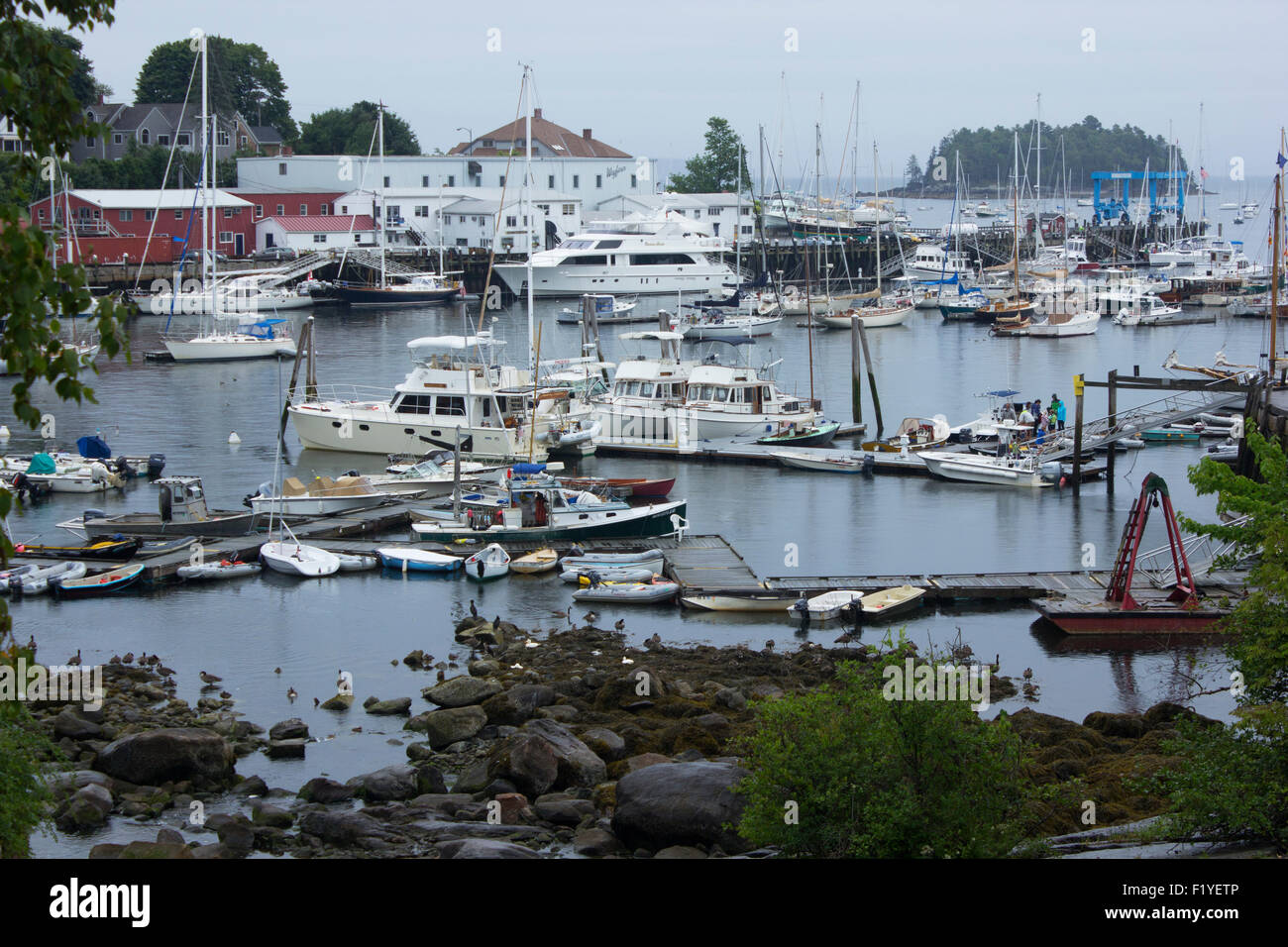 Rockport Harbor, Maine Stockfoto