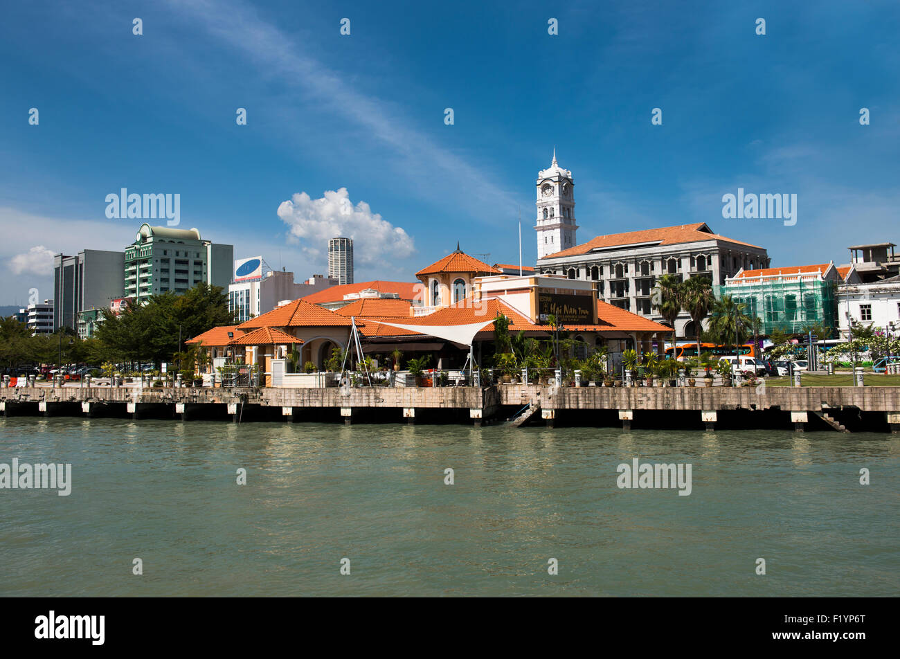 Uferpromenade in Georgetown, Penang. Stockfoto