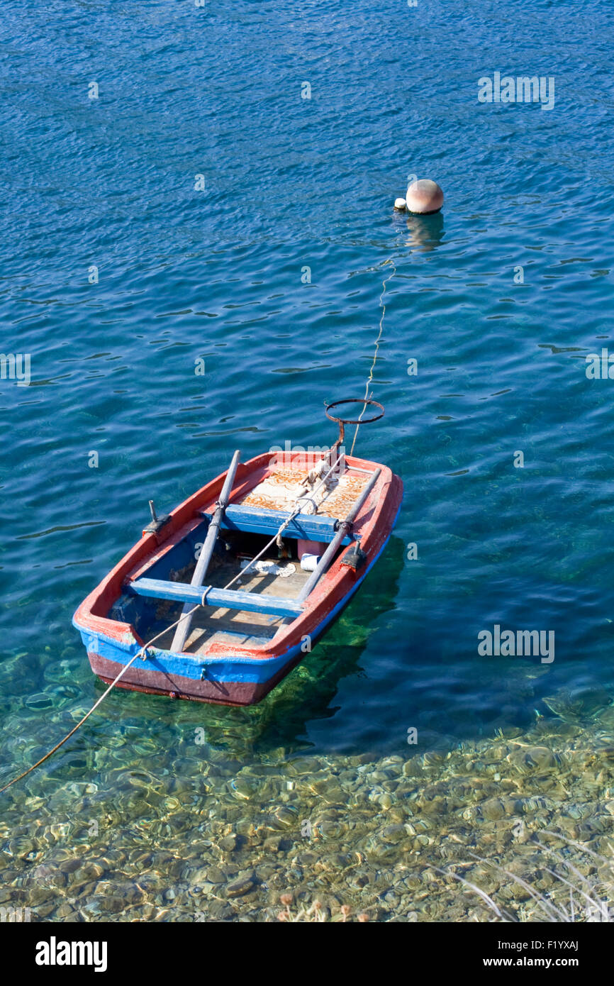 Boot auf dem Meer Fiscardo - Kefalonia, Griechenland Stockfoto