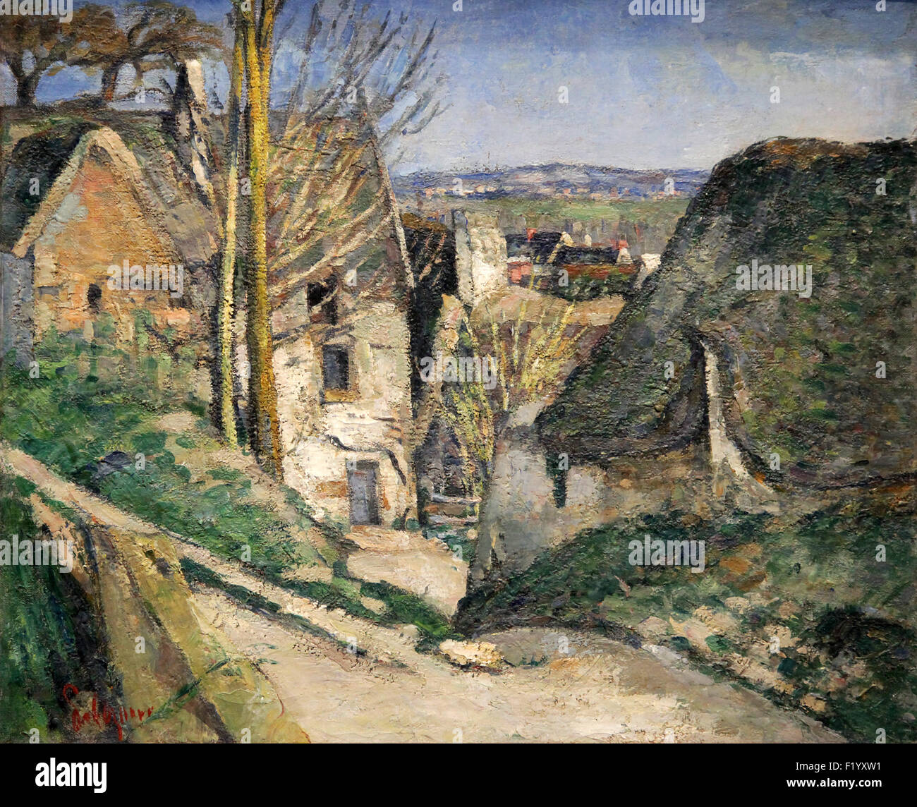 Der gehängte Haus Auvers-Sur-Oise 1873 Paul Cézanne 1839-1880 Stockfoto
