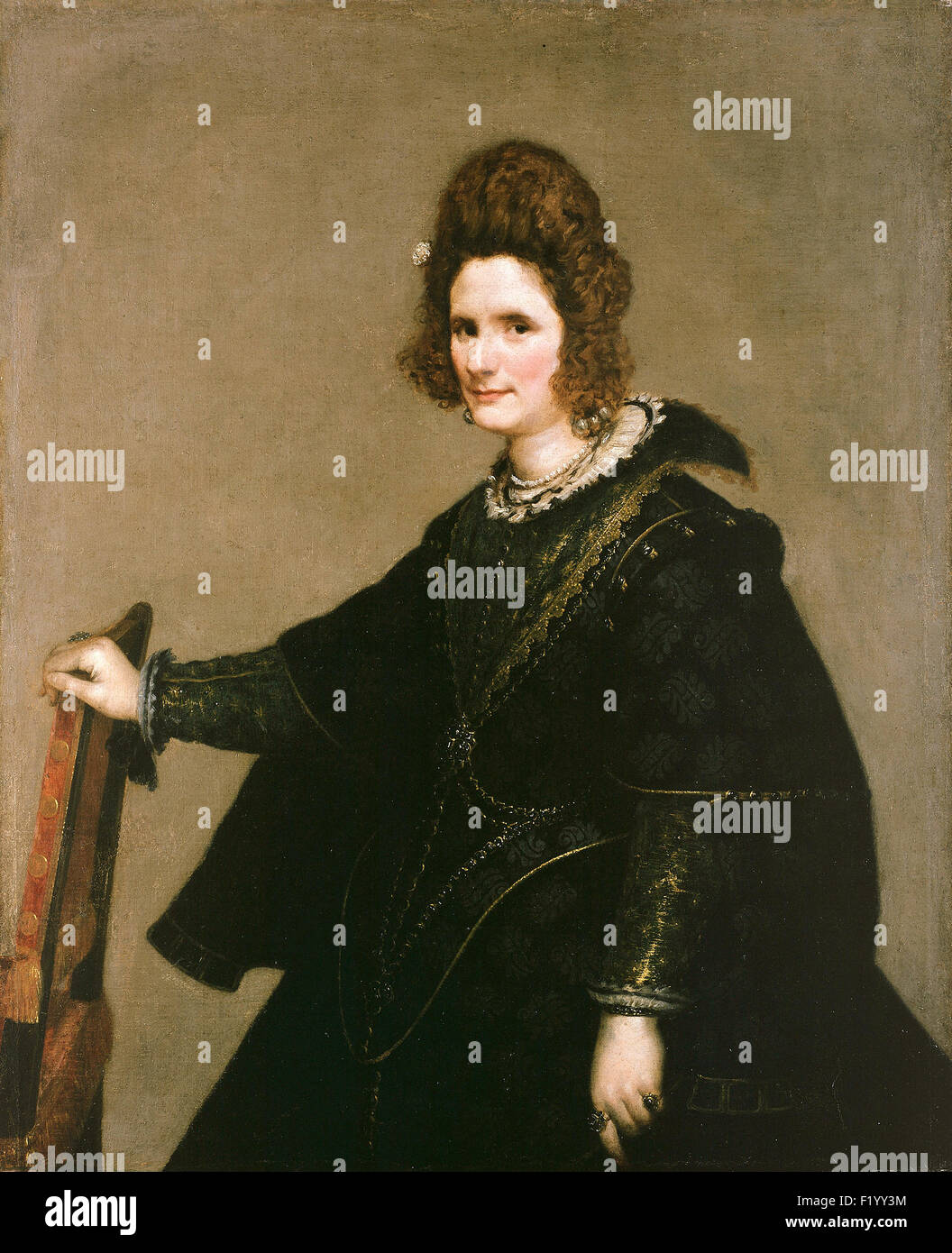 Diego Velázquez - Porträt einer Dame Stockfoto