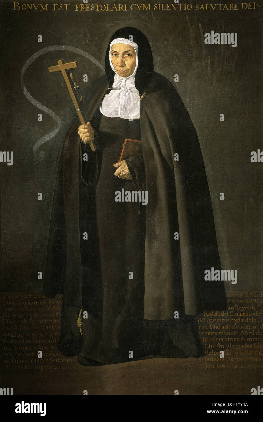 Diego Velázquez - die ehrwürdige Mutter Jerónima De La Fuente Stockfoto