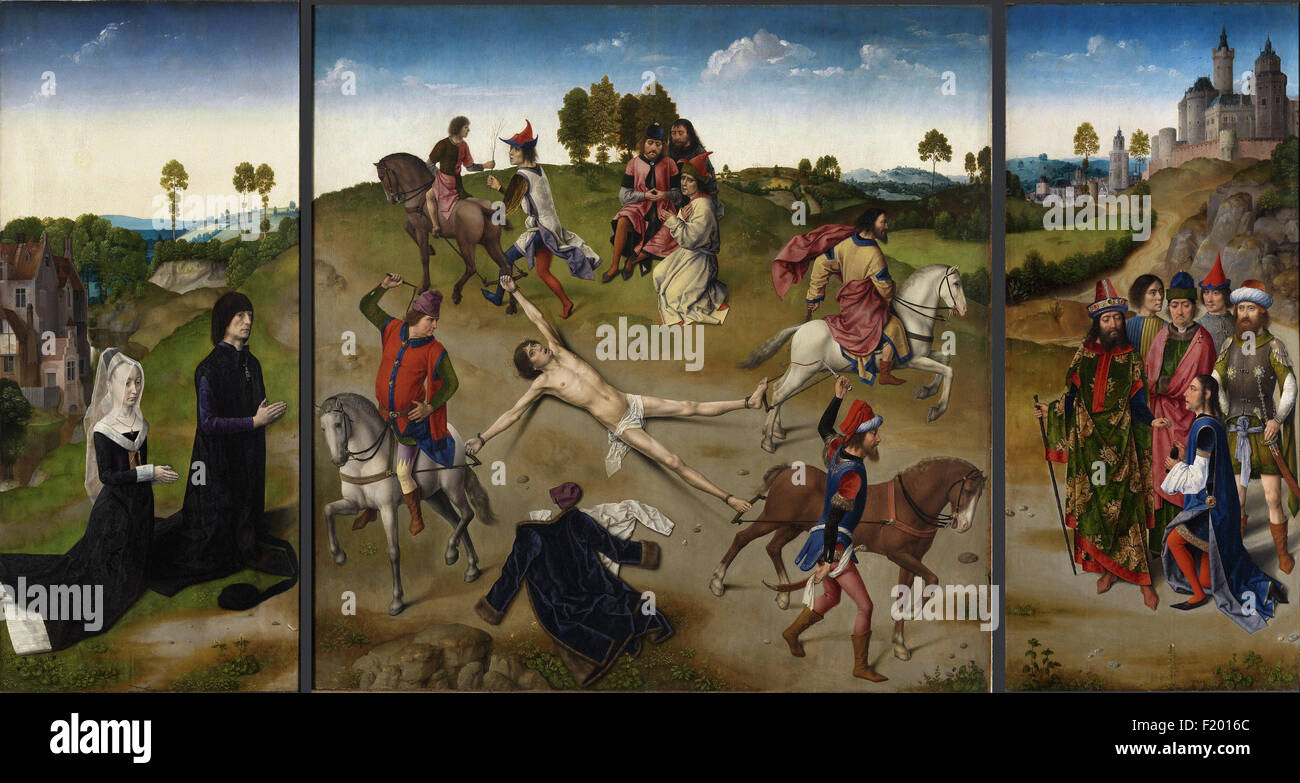 Dirk Bouts - Saint Hippolyte Triptychon Stockfoto