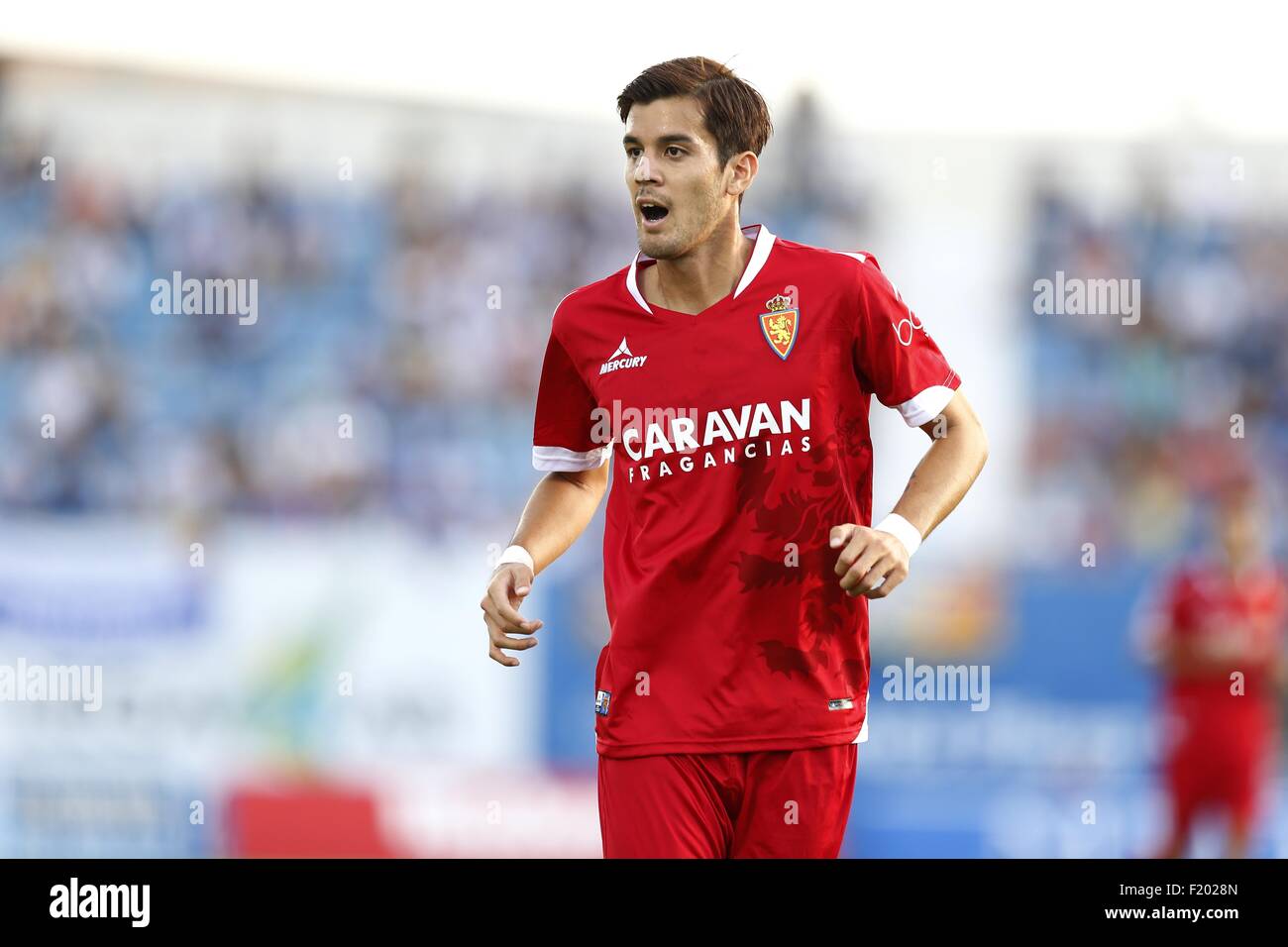 Aria Jasuru Hasegawa (Zaragoza), 6. September 2015 - Fußball / Fußball: Spanisch "Liga Adelante" match zwischen CD Leganés 1: 1 Real Saragossa im kommunalen Butarque Stadium in Leganes, Spanien. (Foto von Mutsu Kawamori/AFLO) Stockfoto