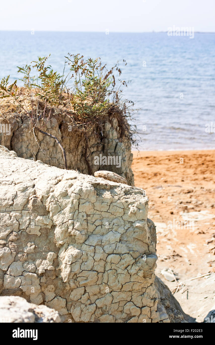 Blick auf Kefalonia Strand, Griechenland Stockfoto