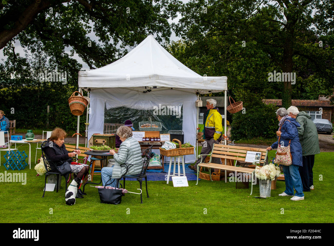 Regionalprodukte Stall, Hartfield Dorffest Hartfield, East Sussex, UK Stockfoto