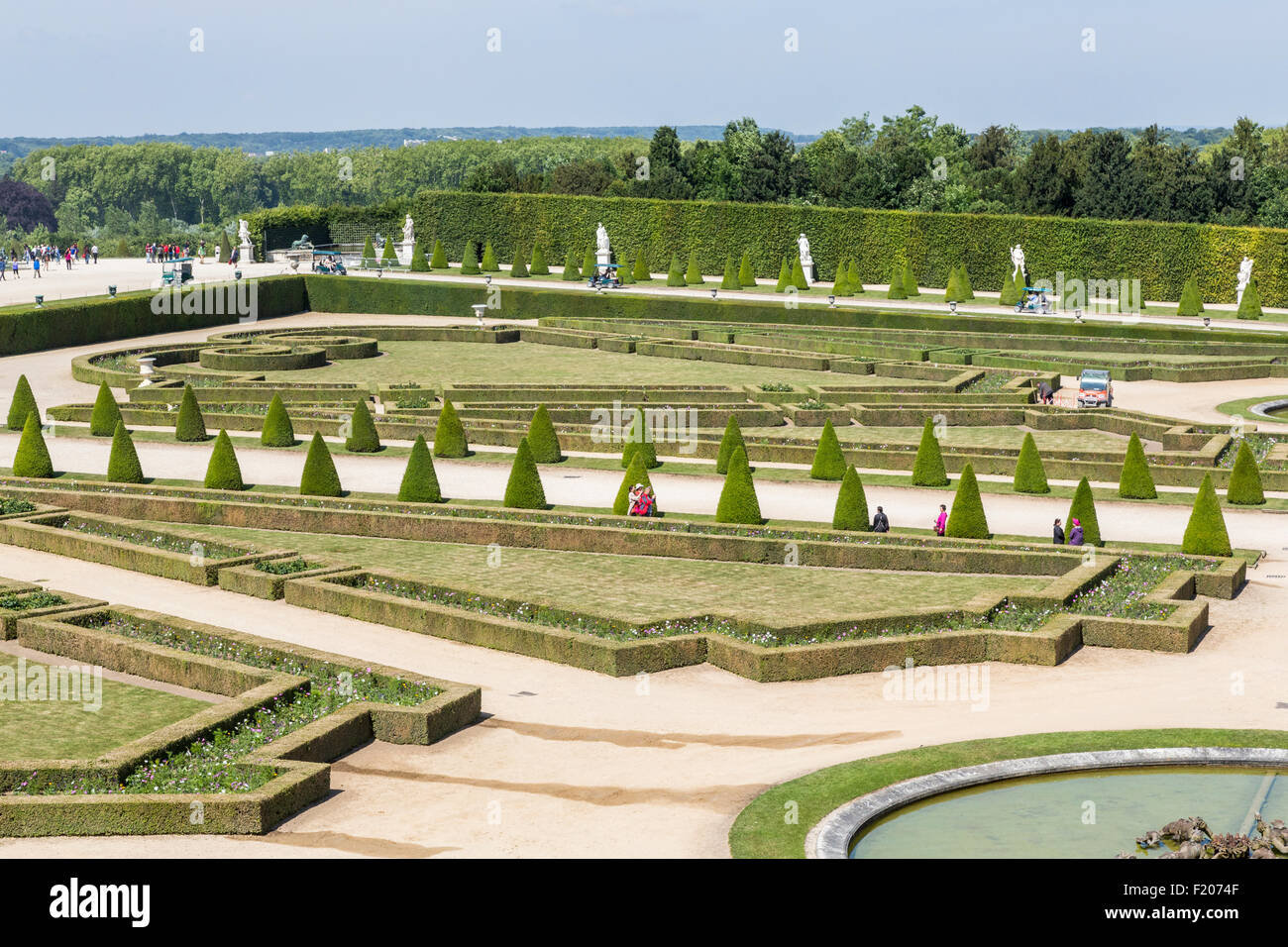 Formale Gärten um das Schloss von Versailles (Schloss), IledeFrance