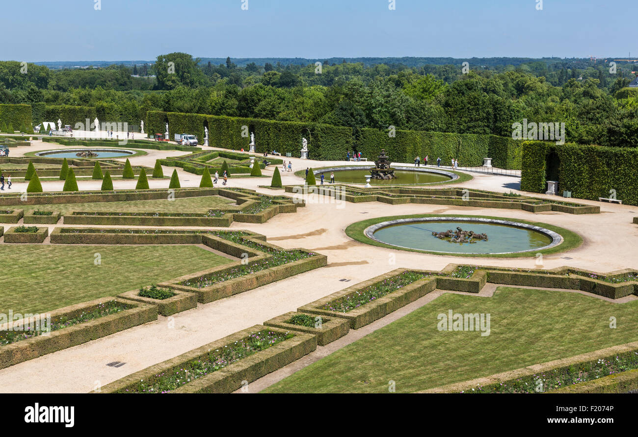 Formale Gärten um das Schloss von Versailles (Schloss), IledeFrance