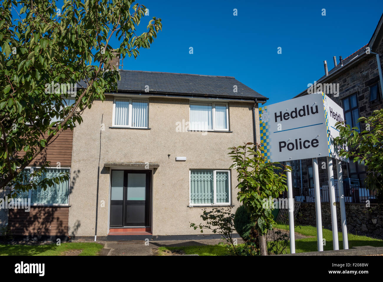 Barmouth Polizeistation Barmouth Gwynedd Wales UK Stockfoto