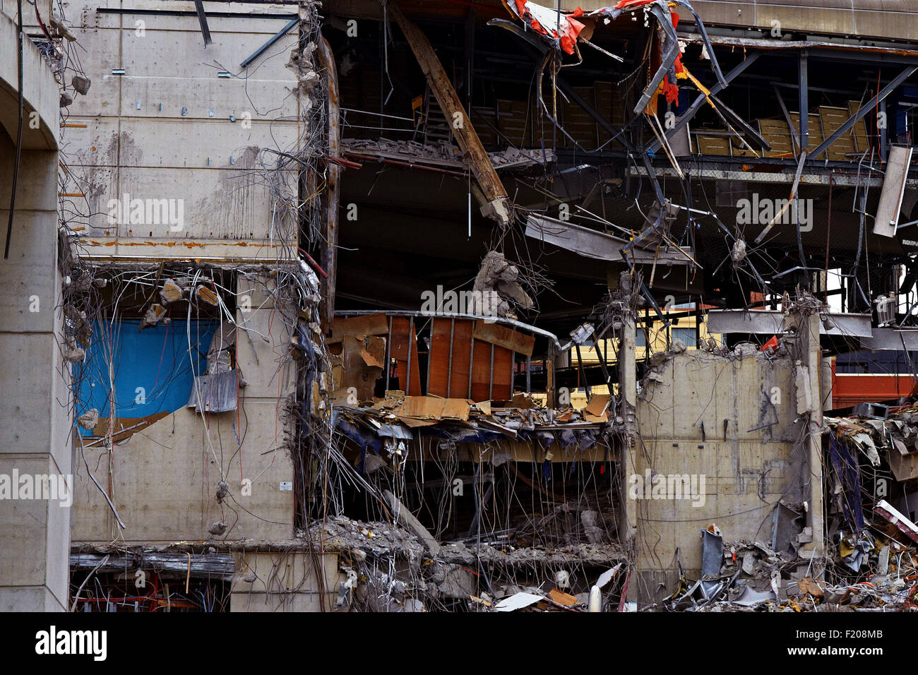 Darling Harbour Foreshore Abbruch Abriss Gebäude-Gebäude Schutt Darling Harbour Stockfoto