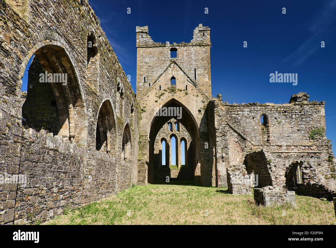 County Wexford, Irland Dunbrody Abbey, zisterziensische Abtei aus dem 12. Jahrhundert. Stockfoto