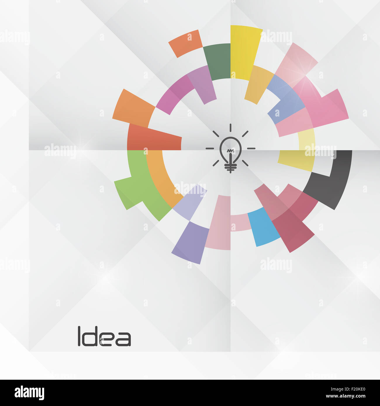 Kreative Kreis abstrakte Logo-Design-Vorlage. Firmenkundengeschäft Technologie kreative Logo Symbol. Stockfoto