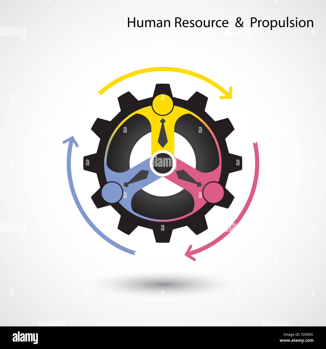 Human Resources und Business & industrielle Antriebskonzept. Stockfoto