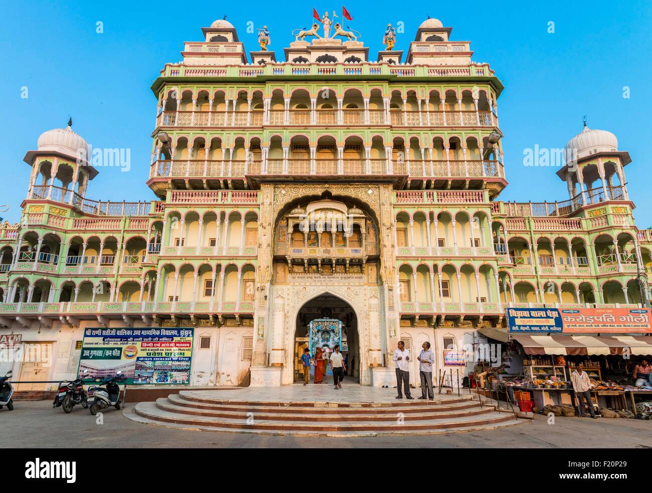 Indien, Bundesstaat Rajasthan, Shekhawati Region, Jhunjhunu, die hindu-Tempel von Rani Sati Mandir Stockfoto