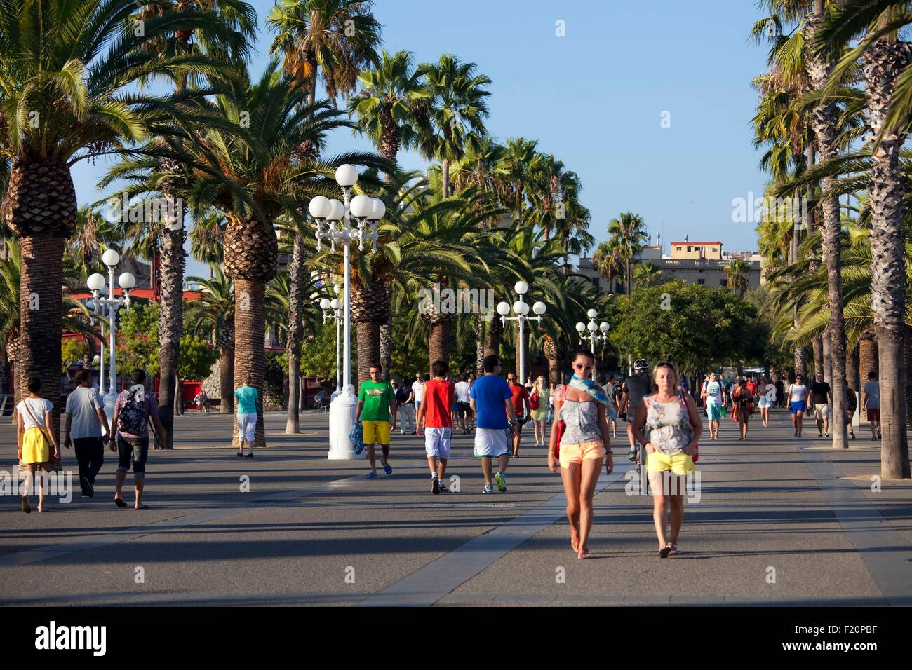 Spanien, Katalonien, Barcelona, alten Hafen, alten Hafen, Port Vell, Moll De La Fusta Stockfoto