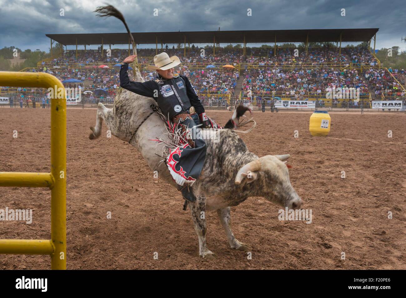 USA, Arizona, Window Rock, Festival Navajo Nation Fair, rodeo Stockfoto